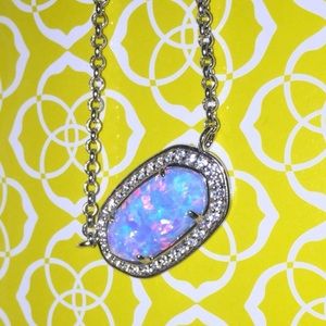 Kendra Scott eloise pendant necklace blue kyocera opal